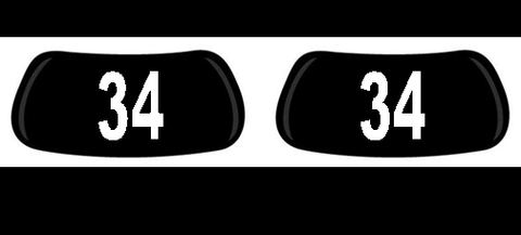 Eye Black with Players Number